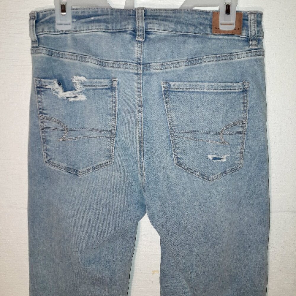 AE Next Level Ripped Super High-Waisted Flare Jean American Eagle Sz 12 Reg NWOT - Picture 8 of 12